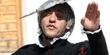 Actor caracterizado de Don Quijote, Argamasilla de Alba, Ciudad