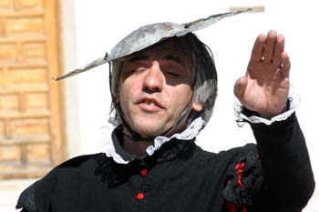 Actor caracterizado de Don Quijote, Argamasilla de Alba, Ciudad