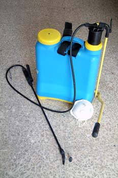 Mochila pulverizadora para tratamientos