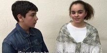 Entrevista figurada a Mª Elvira Lacaci por alumnos de 1º ESO