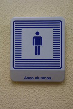 Cartel: cuarto de baño