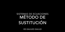 Mates Galileo: Sistemas de Ecuaciones