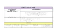 PROYECTO " UNA ESTRELLA FUGAZ"