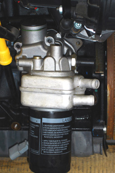 Intercambiador de temperatura agua-aceite