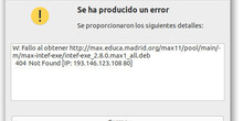 Fallo descarga Exelearning