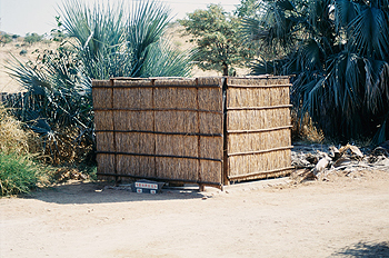Ducha de campamento africano, Namibia