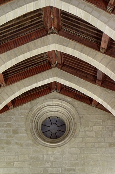 Rosetón y bóvedas, Huesca