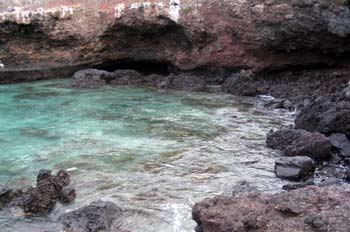 Bahía Tijeretas en la Isla San Cristóbal, Ecuador