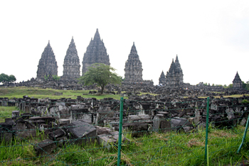Complejo Templos Wisnu, Rama y Shiva, Prambanan, Jogyakarta, Ind