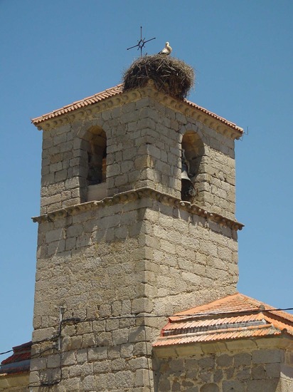 Campanario de iglesia en Moralzarzal