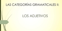 Los adjetivos