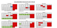 CALENDARIO ESCOLAR 2017/2018