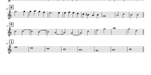 Canon de Pachelbel (partitura) - Glockenspiel
