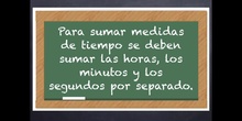 6º matemáticas La suma de medidas de tiempo 