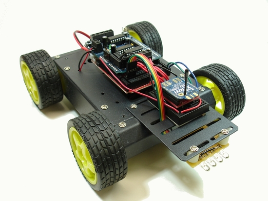 Example of control and robotics car