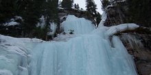 Cascada helada, Lago Louise, Parque Nacional Banff