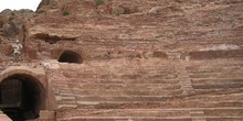 Ruinas de un teatro romano, Petra, Jordania