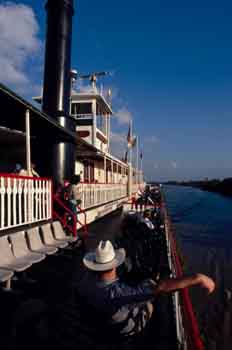 Cubierta de barco a vapor