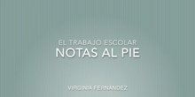 Notas al pie en un trabajo escolar