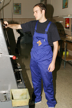 Ropa de trabajo en impresión offset