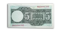 Pesetas , Juan Sebastián El Cano, reverso