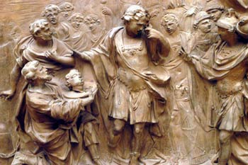 Julio César ante la Cabeza de Pompeyo