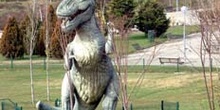 Escultura de dinosaurio de Cosmo Caixa, Alcobendas, Comunidad de