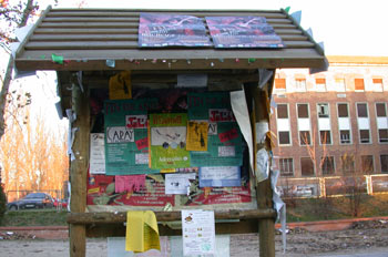 Tablón de anuncios, Ciudad Universitaria, Madrid