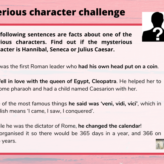 Mysterious character challenge