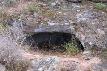 Entrada a una mina romana