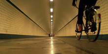 Túnel peatonal bajo el río Escalda, Amberes, Bélgica