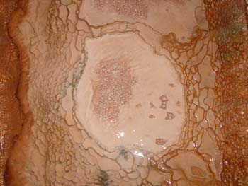 Cristalización del agua, Puente del Inca, Mendoza, Argentina