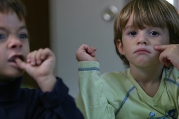 Niños en el aula