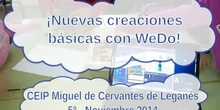 Nuevas creaciones básicas con WeDo