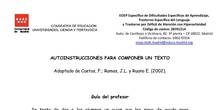 Autoinstrucciones para componer un texto