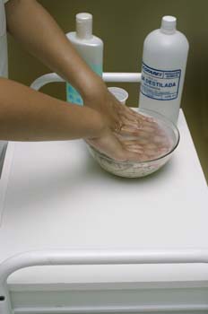 Vendas frías: impregnación de vendas