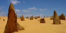 Desierto de Pinnacles al norte de Perth, Australia
