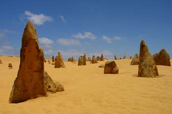 Desierto de Pinnacles al norte de Perth, Australia