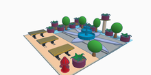 Proyectos 3D para reformar un parque de Tres Cantos de los alumnos de 5ºB