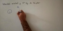Velocidad orbital y tercera ley de Kepler