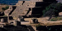 Templo de las ruinas de Monte Albán, Oaxaca, México