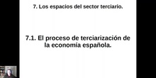 0701 La terciarización en España.