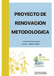 Proyecto de renovación metodológica