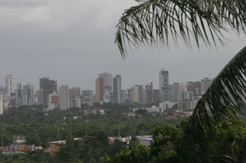 Vistas de Recife desde Olinda, Pernambuco, Brasil