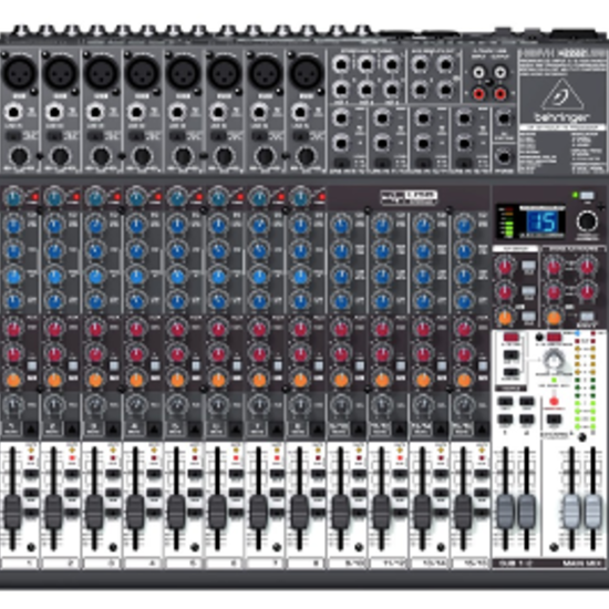 Mesa de mezlas editada con GIMP