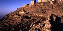 Edificaciones en Shahara, Yemen