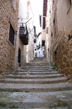 Calle en el pueblo de Beceite, Teruel