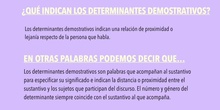 Determinantes demostrativos