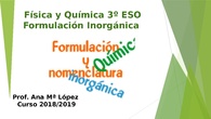 Formulación inorgánica 3ºB