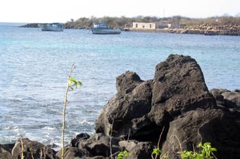 Bahía de Puerto Chico en la Isla San Cristóbal, Ecuador